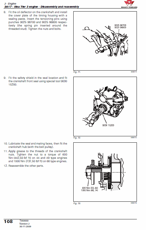 Massey Ferguson 8650, 8660, 8670, 8680, 8690 Tier 4i Tractor Service Manual