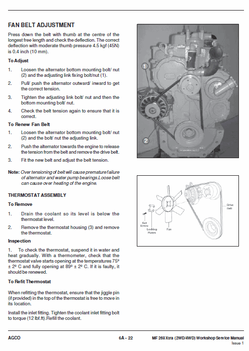 Massey Ferguson Mf 268 (2wd/4wd) Tractor Service Manual