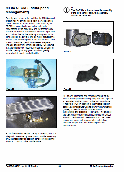 Doosan Daewoo G430e, G643e Tier 2 Lp Engine Forklift Service Manual