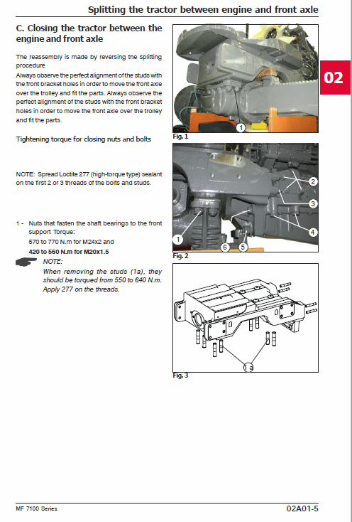 Massey Ferguson 7140, 7150, 7170, 7180 Tractor Service Manual