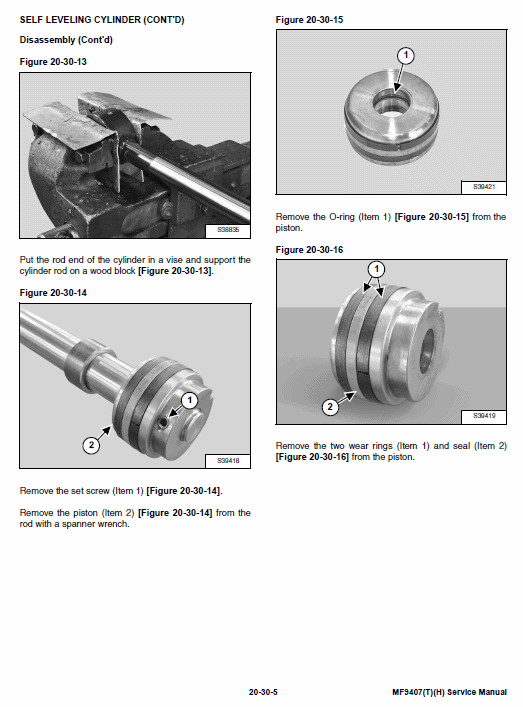 Massey Ferguson Mf 9306, 9407 (t)(h) Telescopic Handler Service Manual