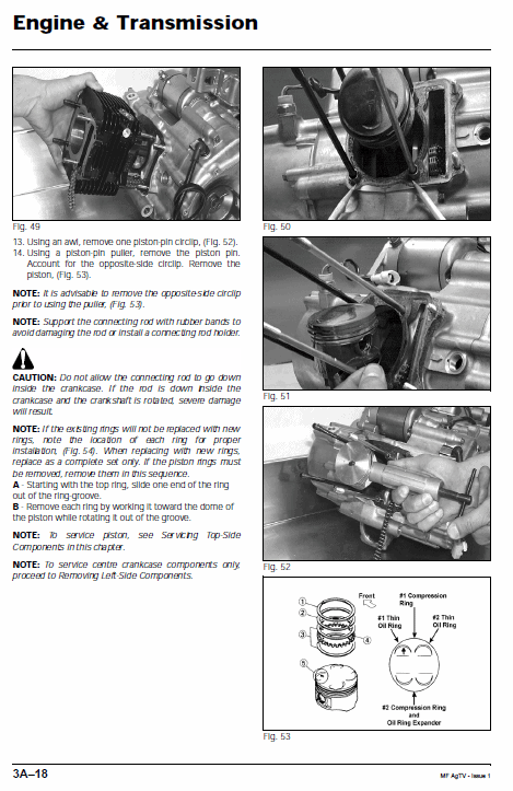 Massey Ferguson Agtv 250 300 400 500 Quad Service Manual