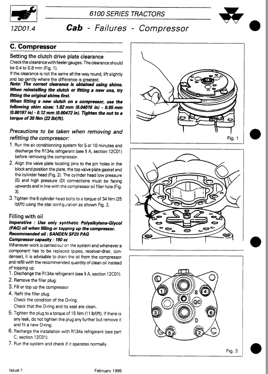 Massey Ferguson 6110, 6120, 6130, 6140, 6150 Tractor Service Manual