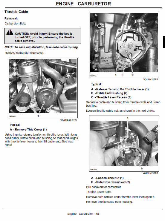 John Deere Atv 500, Atv 650, Atv 650ex, Atv 650ext Trail Buck Utility Manual