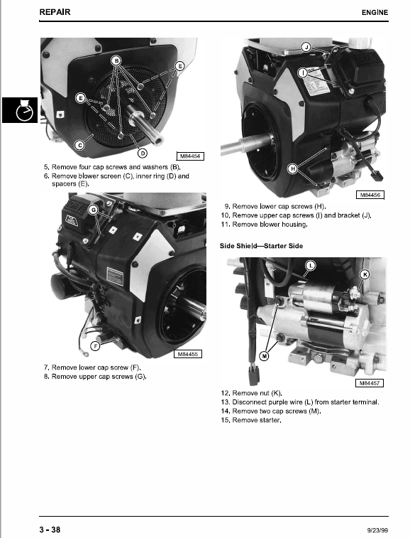 John Deere M653, M655, M665 Ztrak Service Manual