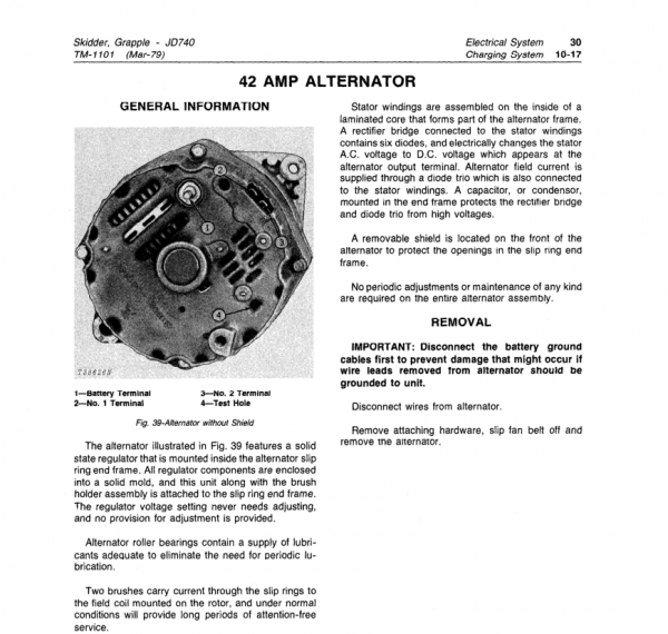 John Deere 740 Skidder Service Manual Tm-1059 & Tm-1101