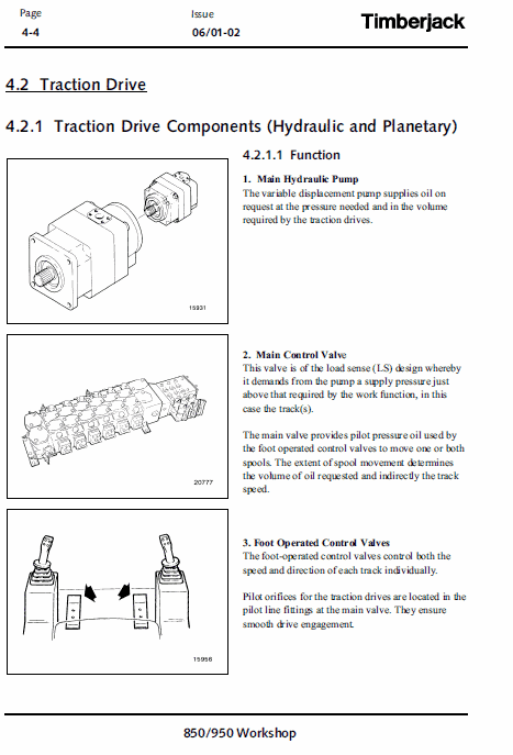 John Deere 850, 950 Feller Buncher Service Manual