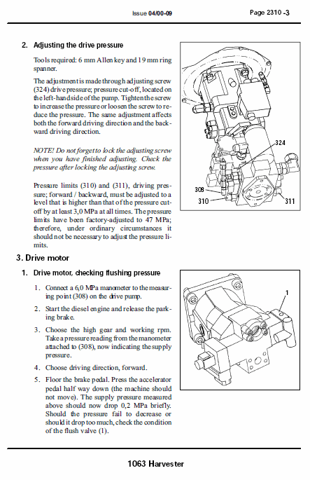 John Deere 1063 Harvester Service Manual Tm-1997