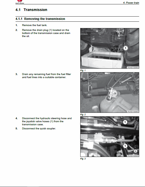 Massey Ferguson Gc1705, Gc1710, Gc1715, Gc1720 Tractors Service Workshop Manual