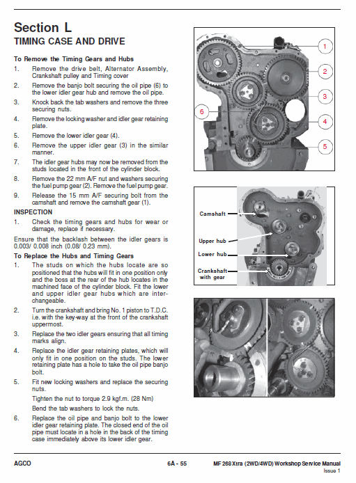 Massey Ferguson Mf 268 (2wd/4wd) Tractor Service Manual