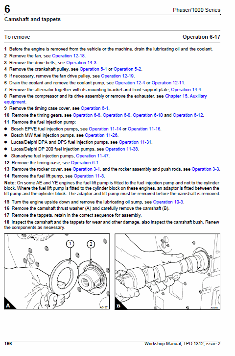 Perkins Engines Phaser And 1000 Series Workshop Repair Service Manual