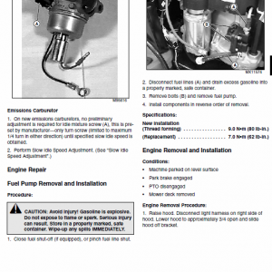 John Deere L1642, L17.542, L2048, L2548 Scotts Tractor Manual Tm-1949