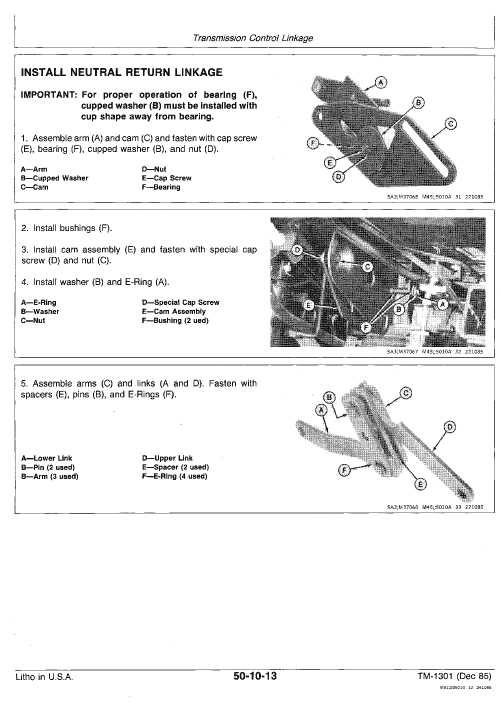 John Deere F910, F930 Front Mower Service Manual Tm-1301