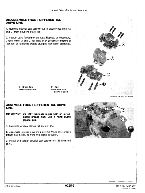 John Deere 340d, 440d, 448d Skidder Service Manual