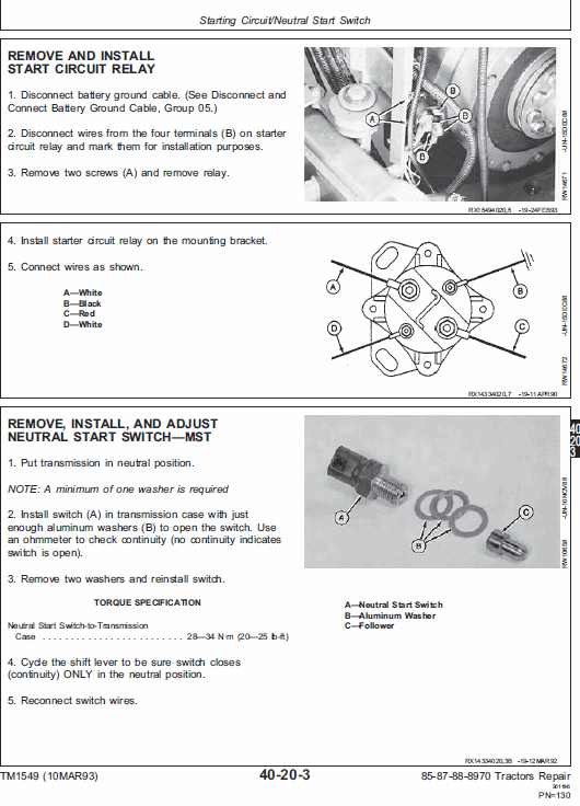 John Deere 8570, 8770, 8870, 8970 Tractor Service Manual Tm-1549