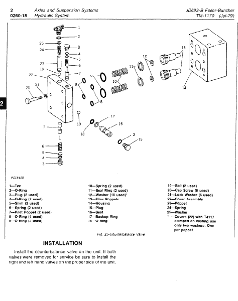 John Deere 693b Feller Buncher Service Manual Tm-1170