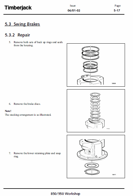 John Deere 850, 950 Feller Buncher Service Manual