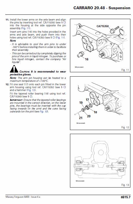 Massey Ferguson 6445, 6455, 6460, 6465, 6470, 6475, 6480 Tractor Service Manual