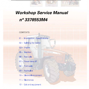 Massey Ferguson 7485, 7490, 7495, 7497, 7499 Tractor Service Manual