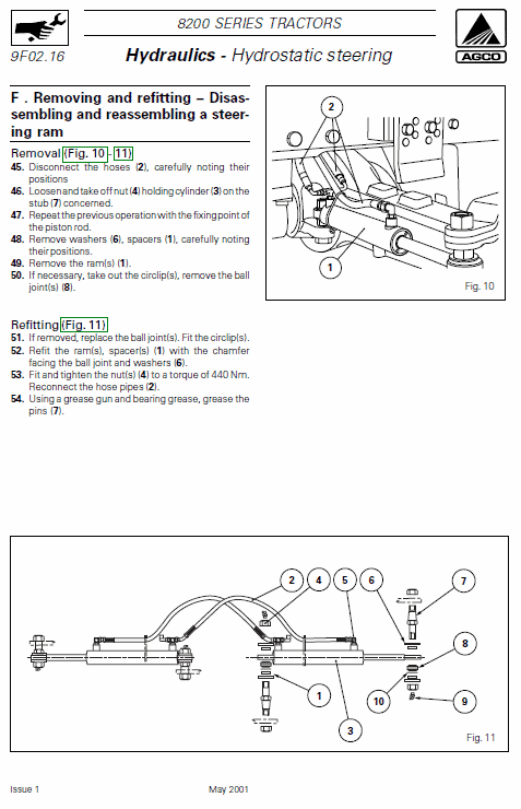 Massey Ferguson 8260, 8270, 8280 Tractor Service Manual