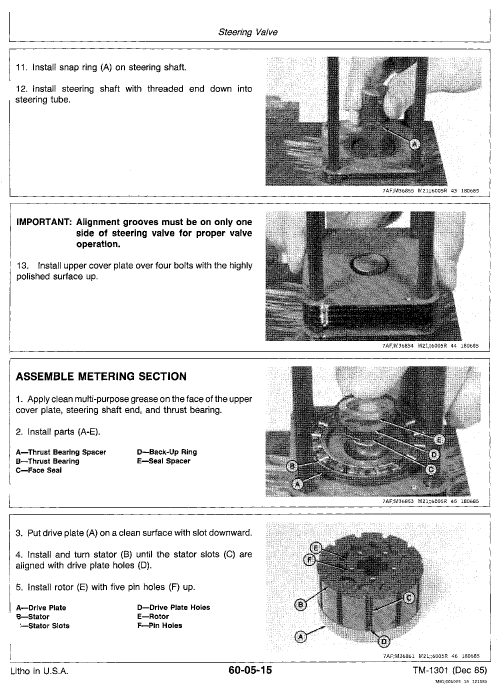 John Deere F910, F930 Front Mower Service Manual Tm-1301