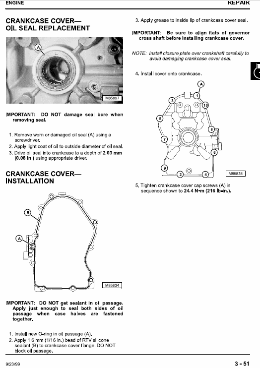 John Deere M653, M655, M665 Ztrak Service Manual