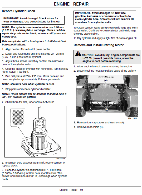 John Deere 647, 657, 667 Quicktrak Technical Service Manual