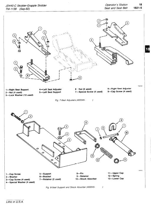 John Deere 440c Skidder Service Manual Tm-1138