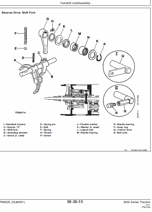 John Deere 3100, 3200, 3300, 3400 Tractor Service Manual Tm-4525