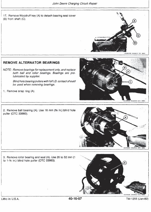 John Deere 8450, 8650 Tractor Service Manual Tm-1355