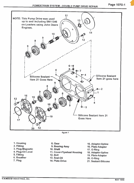 Cameco Sp1800b Loader Repair Service Manual