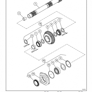 Massey Ferguson 3615, 3625, 3635, 3645 Tractors Service Workshop Manual