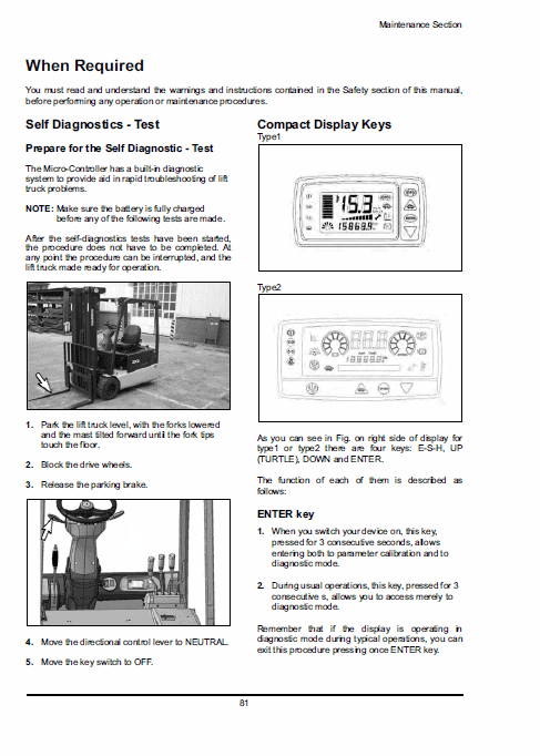 Doosan Daewoo B15t-5, B18t-5, B20t-5, B16x-5, B18x-5, B20x-5 Forklift Service Manual