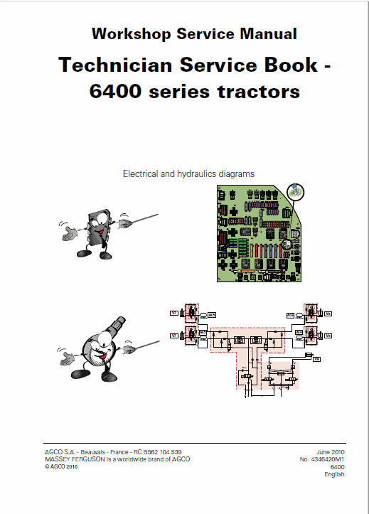 Massey Ferguson 6485, 6490, 6495, 6497, 6499 Tractor Service Manual