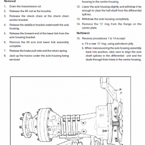 Massey Ferguson Mf 268 (2wd/4wd) Tractor Service Manual