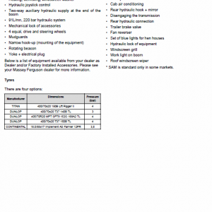 Massey Ferguson Mf 8925, 8926 Telescopic Handlers Service Manual