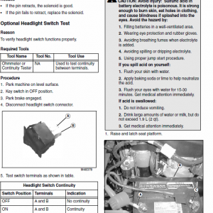 John Deere 717, 727 Ztrak Technical Service Manual