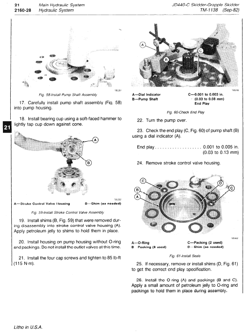 John Deere 440c Skidder Service Manual Tm-1138