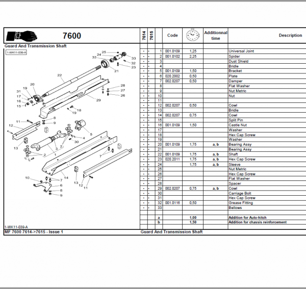 Massey Ferguson 7614, 7415, 7416, 7418 Tractor Operation And Maintenance Manual