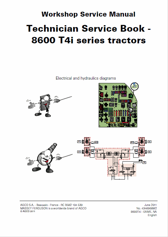 Massey Ferguson 8650, 8660, 8670, 8680, 8690 Tier 4i Tractor Service Manual