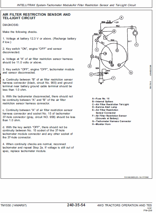 John Deere 8570, 8770, 8870, 8970 Tractor Service Manual Tm-1549