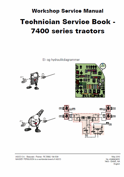 Massey Ferguson 7465, 7475, 7480 Tractor Service Manual