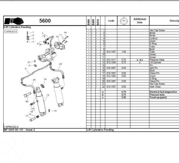 Massey Ferguson 5608, 5609, 5610 Tractors Service Workshop Manual