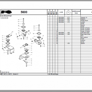 Massey Ferguson 5611, 5612, 5613 Tractors Operating And Maintenance Manual