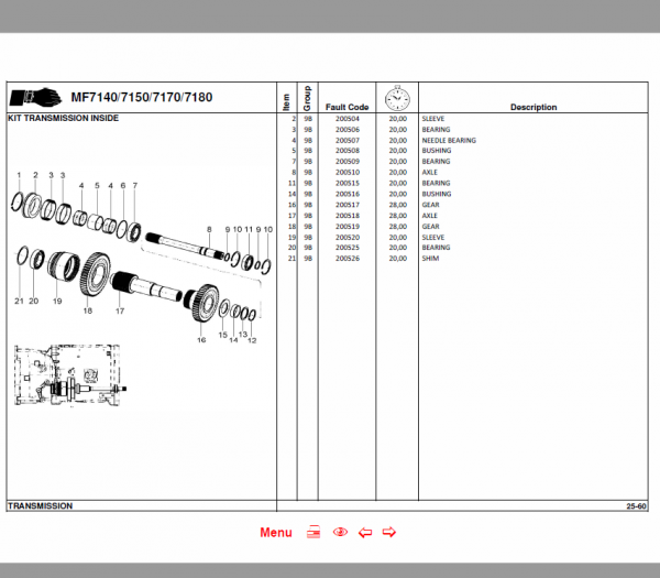 Massey Ferguson 7140, 7150, 7170, 7180 Tractor Service Manual