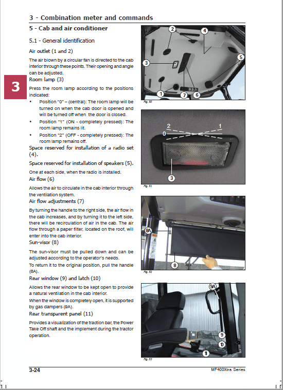 Massey Ferguson 460x, 470x, 480x Tractor Service Manual