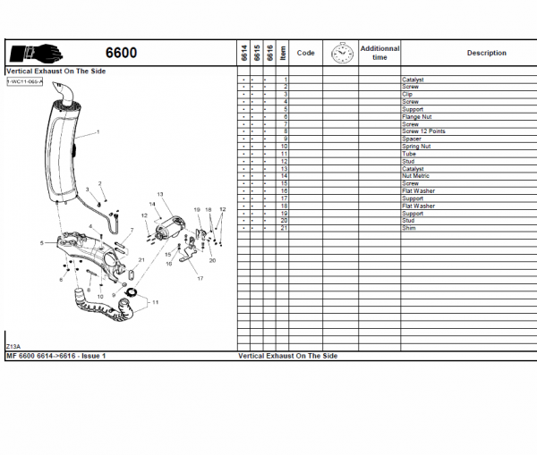 Massey Ferguson 6612, 6613, 6614, 6615 Tractor Service Manual