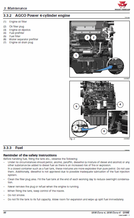 Massey Ferguson 5611, 5612, 5613 Tractors Operating And Maintenance Manual