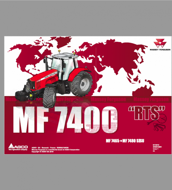 Massey Ferguson 7465, 7475, 7480 Tractor Service Manual