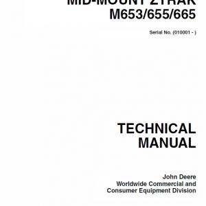 John Deere M653, M655, M665 Ztrak Service Manual